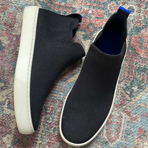 Rothy's Shoes - Rothy’s Chelsea Black Knit High Top Sneaker Boot